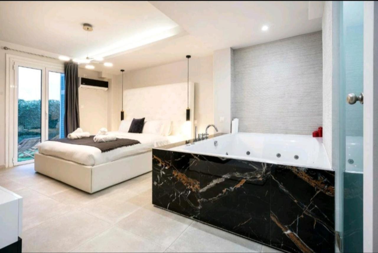 Romantic Jacuzzi Apartment Athen Exterior foto